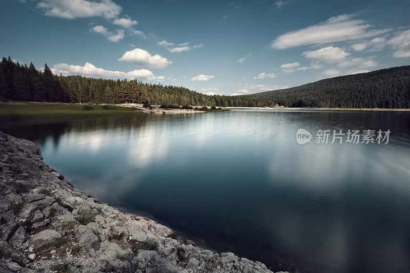 黑湖，Crno Jezero，黑山，欧洲